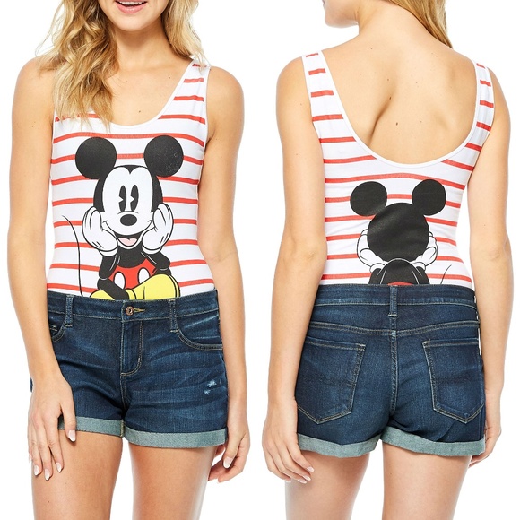 New! Disney Mickey Mouse Bodysuit Leotard XS XL - Picture 2 of 2